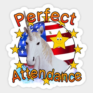 Perfect Attendance - Over Achiever Star Student Award Y2K 2000's Nostalgia Sticker